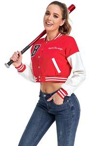 Veste universitaire pour femme avec logo personnalisé 2026, mélange de laine, manches en cuir, boutons sur le devant, veste de baseball universitaire, vente en gros OEM - Product Image 3