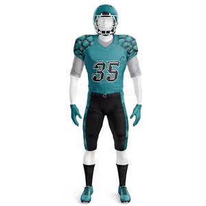 Kit de football américain Pro Level Matériau respirant léger avec manches courtes grande taille pour le jour du match - Product Image 2