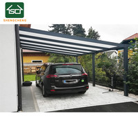 Garage extérieur en aluminium pour parking simple et double