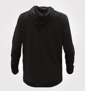 เสื้อฮู้ดดี้ผ้าฟลีซคุณภาพสูงสำหรับผู้ชาย พิมพ์ลายโลโก้ตามสั่ง 450 GSM แบบคลาสสิก ยูนิเซ็กซ์ แห้งเร็ว ระบายอากาศดี ขายส่งจากโรงงาน - Product Image 6