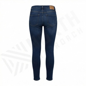 Pantalones Vaqueros Ajustados de Talle Grande para Mujer, Transpirables, de Corte Delgado, Color Personalizado, Lavado, Estilo Casual, a la Moda - Product Image 2
