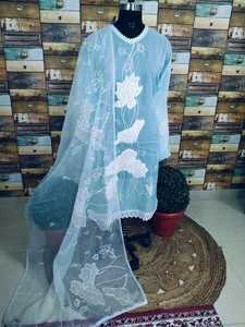 Traje Tradicional de Pantalón de Seda con Elegante Salwar Kameez de Algodón, Ropa Étnica India y Pakistaní de Moda para Adultos con Estampado Moderno - Product Image 2