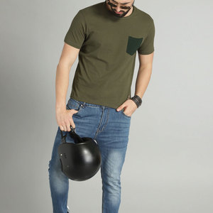 Camisetas de alta calidad con estampado personalizado para hombre, camiseta lisa en blanco, informal, nuevo diseño - Product Image 5