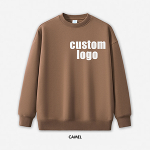 Jersey de manga larga raglán de algodón Retro personalizado sudadera Unisex peso pesado cuello redondo invierno temporada esencial bordado - Product Image 5