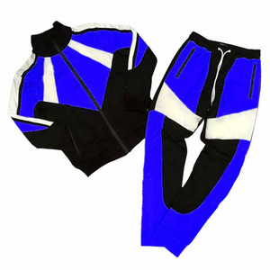 2025 personnalisé en gros hommes ensemble de vêtements de sport Baggy coupe-vent Nylon panneau fermeture éclair survêtement décontracté solide vêtements de sport d'hiver - Product Image 2