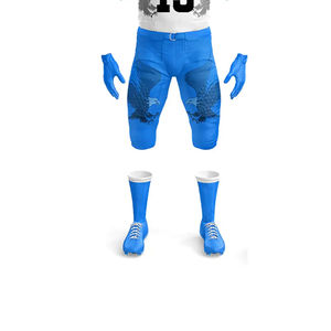 Custom Blue and White American Football Uniform Tackle <b>Will</b> American Football Jerseys - Product Image 5
