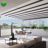 Pergola en aluminium à persiennes manuelles avec toit anti-pluie réglable 3x3m 3x4m 3x6m Gazebo extérieur à toit rigide pour terrasse jardin cour