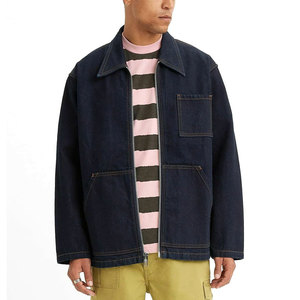 100% High Quality <b>Men</b> <b>Denim</b> <b>Jackets</b> / Custom Turn Down Collar Design Lowest Price <b>Men</b> <b>Denim</b> <b>Jackets</b> - Product Image 1