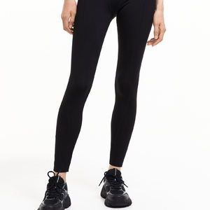 Leggings Polyester Pantalon imprimé longueur cheville Push Up Leggings élastiques sans couture Taille haute Leggings d'entraînement de couleur unie - Product Image 2