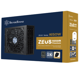 ซิลเวอร์สโตน SST-ZU1650R-TM 1650W ATX 3.1 PCIe 5.0 พาวเวอร์ซัพพลายแบบโมดูลาร์เต็มรูปแบบ 80 Plus Titanium พัดลมขนาด 135 มม. - Product Image 1