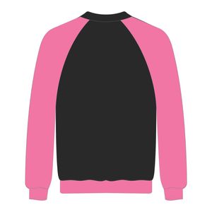 Sudadera con Mangas Raglán Negra para Graduados de HBCU, Bordado Chenille, Hermandad Griega Divine Nine, Moda Universitaria - Product Image 3