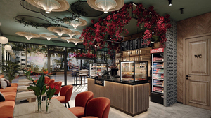 Cà phê hiện đại Bar thiết kế tùy chỉnh nhà hàng nội thất trang trí nội thất cao cấp Nhà hàng hiển thị thực phẩm truy cập - Product Image 3