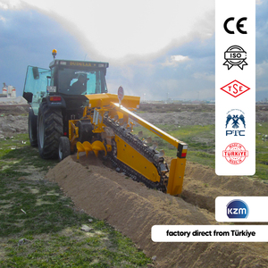 Nouvelle trancheuse industrielle montée sur tracteur, marque Allame Kazici, boîte de vitesses Vario, certifiée CE, 140-180m/h de tranchage - Product Image 6