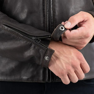 Veste en cuir élégante pour homme 2026, veste en cuir de moto personnalisée, veste en cuir noir pour homme - Product Image 2