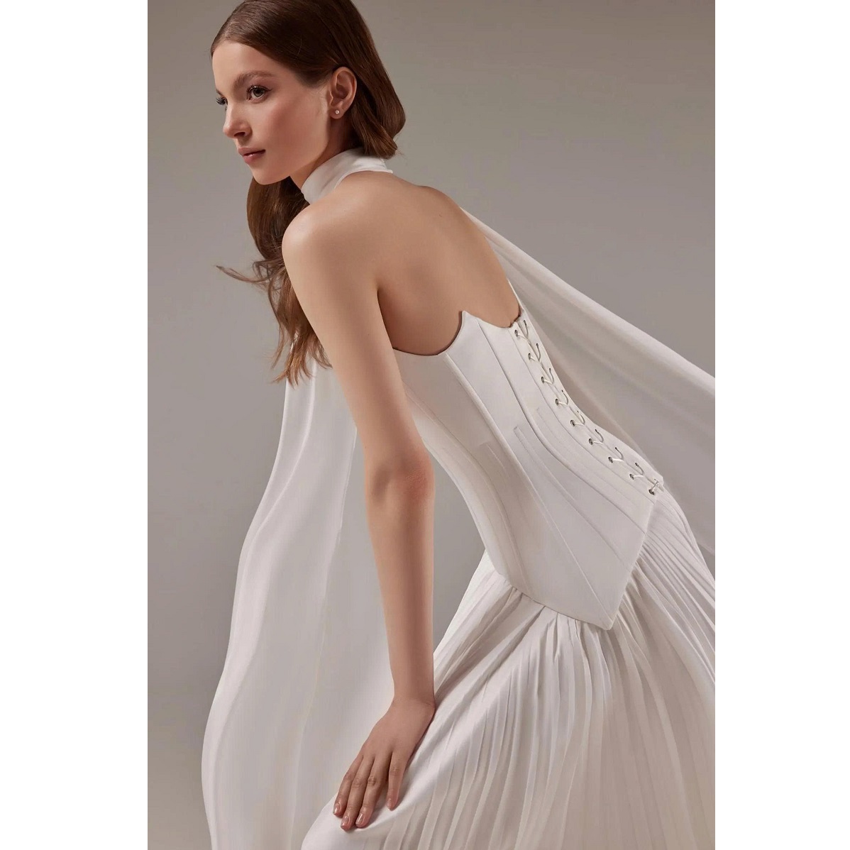 sachin and babi light blue dress Vickie Cowl Neck Backless Satin Gown Vanilla | Floor-Length Minimalist Formal  Evening Dress