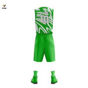 Maillot de basket-ball réversible 100% polyester pour homme, ensemble d'uniformes d'entraînement respirants personnalisables, imprimé de grande taille - Product Image 4