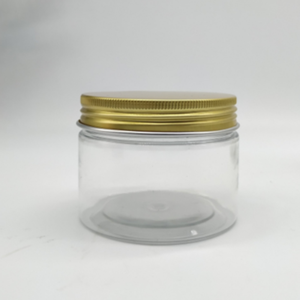 Custom 100ml 200ml 8oz 500ml PET <b>Plastic</b> Jars with Aluminum Lid <b>Clear</b> White Black Amber Wide Mouth Cosmetic Food <b>Containers</b> - Product Image 4