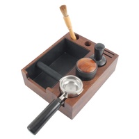 Base de station en bois de sable naturel, adaptée pour le stockage 51, 54, 58MM Espresso Tamper, Boîte de rangement de café expresso
