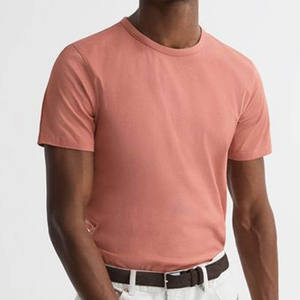 Camiseta holgada de algodón para hombre, camiseta de manga corta con estampado de cuello redondo y Media manga pesada, 200Gsm - Product Image 4