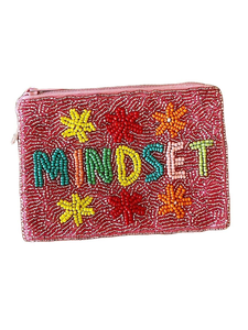 Cuteness High Quality Handmade Beaded Strawberry Embroidery <b>Mini</b> Zipper <b>Bag</b> Fancy Stylish Elegant Fashionable Premium From India - Product Image 5