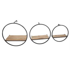 Estante de pared clásico, Juego de 3 estantes de madera rectangulares de alta calidad para colgar en la pared - Product Image 2