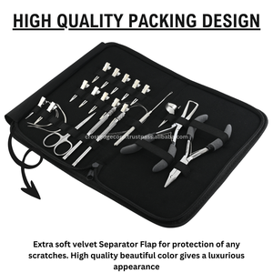 Kit d'outils d'extension de cheveux de haute qualité poignée souple en acier inoxydable Mini ciseaux crochet de traction de cheveux microbilles dissolvant pince colle - Product Image 6