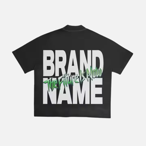 High Gsm surdimensionné lourd lavé bord brut T-Shirt 320g vêtement hommes T-shirt pour hommes avec col côtelé Boxy Fit - Product Image 4