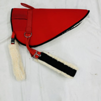 Sangle de selle légère et personnalisable en maille pour cheval, garnie de mousse, avec doublure en fourrure, durable et confortable, imprimée sur mesure pour l'équitation