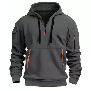 Everyday Comfort Meets Unique Customization Bold <b>White</b> <b>Hoodie</b> with Stylish Zipper Personalize Your Clothing - Product Image 2