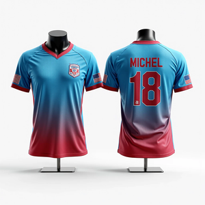 เสื้อกีฬาพิมพ์ลายสำหรับผู้ชายเสื้อกีฬาแบบปรับแต่งได้ระบายอากาศน้ำหนักเบาสำหรับซอฟต์บอลฟุตบอลตกปลาขนาดพิเศษ - Product Image 6