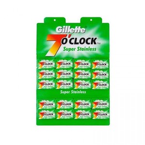 Lames de rasoir Gillette 7 O'Clock de haute qualité pour hommes, conçues pour un rasage précis et un contrôle de la tranchance longue durée - Product Image 1