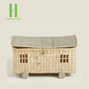 Nuevo diseño para la cesta de la casa de ratán para niños, colorida para niños, diseños OEM, bodas personalizadas de la fábrica de Vietnam - Product Image 4