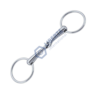 Nueva llegada de alta calidad caballo ecuestre Bits Snaffle caballo montar anillo Snaffle Bits equipo equino - Product Image 3