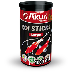Artakua อาหารปลาสวยงามขนาดใหญ่1000มล./3กก. KOI sticks กับปลาป่นเป็นส่วนประกอบหลักของอาหารสัตว์เลี้ยง - Product Image 1