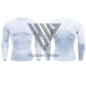 Camiseta de Compresión Rash Guard de Manga Larga para Hombre, de la Mejor Calidad, con Logotipo Personalizable, para MMA - Product Image 6