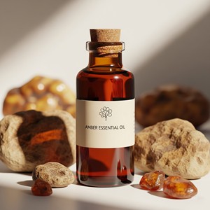 Aceite esencial de ámbar Natural puro 100%, venta al por mayor, aceite de aromaterapia de grado terapéutico para jabón de Perfume y uso para el cuidado de la piel - Product Image 3