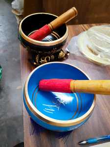 Cuenco pequeño para principiantes, Meditación de sonido espiritual para terapia de meditación y spa, color negro - Product Image 5