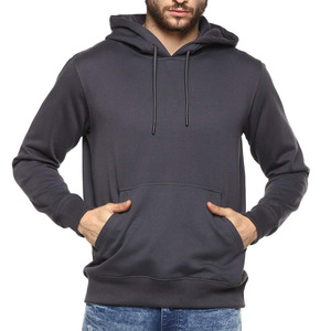Vente en gros de sweatshirts à capuche unis pour hommes sweats à capuche en coton épais avec logo personnalisé pour hommes sweats à capuche à épaules tombantes pour hommes - Product Image 3