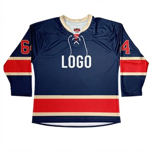 Maillots de hockey sur glace personnalisés Pro-Fit, imprimés par sublimation, anti-humidité, écologiques, uniformes d'équipe, directement de l'usine, prix bas - Product Image 5