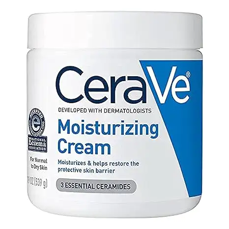 Faites défiler l'image pour zoomer Crème hydratante CeraVe avec pompe pour peau normale à sèche, 19 onces