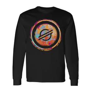 Stellar Watercolor <b>Compressed</b> <b>Long</b> <b>Sleeve</b> Promotional T-<b>Shirt</b> Plus Size Embroidered Graphics - Product Image 3