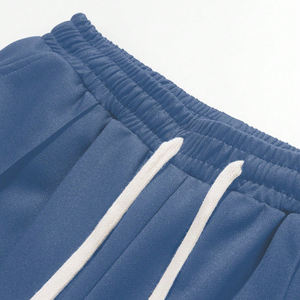 กางเกงวอร์มขายดีปี 2026 ผลิตจากโพลีเอสเตอร์ 100% เป็นมิตรกับสิ่งแวดล้อม ทรงโอเวอร์ไซส์ สไตล์ลำลอง สีดำฟอกแบบดิสเทรส ขากว้าง - Product Image 4