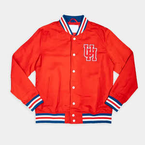 Veste d'hiver en satin personnalisée pour hommes dans un nouveau style de bombardier universitaire de baseball et d'école universitaire brodé avec numéro de nom et support personnalisé - Product Image 1