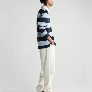 Camisetas Polo de Manga Larga para Hombre, Alta Calidad, Al Por Mayor, Lisas y a Rayas, de Algodón, Estilo Rugby - Product Image 6