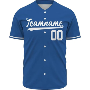 Maillot de baseball personnalisé pour hommes avec tissu léger à séchage rapide et options de conception entièrement personnalisées - Product Image 1