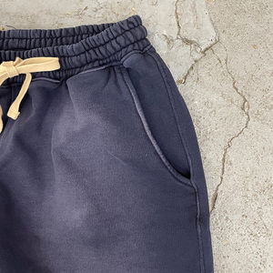 Pantalones cortos de algodón de rizo francés de estilo vintage para hombre, pantalones cortos de verano desgastados de talla grande, ropa de calle personalizada, pantalones cortos para hombre 2025 - Product Image 4