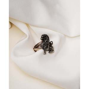 Anillo de Plata 925 Vintage, Anillo de León Majestuoso para Hombre con Piedra Natural de Corte Ovalado, para Uso Diario - Product Image 3