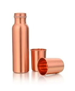 2025 article le plus vendu Bouteille en cuivre mat 650 ML, artisanat en cuivre pur pour une hydratation améliorée, flacon en cuivre mat 650 ML - Product Image 6