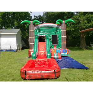 Combo de Casa de rebote y tobogán inflable comercial Combo de Casa de rebote inflable comercial de PVC 5 en 1 - Product Image 5