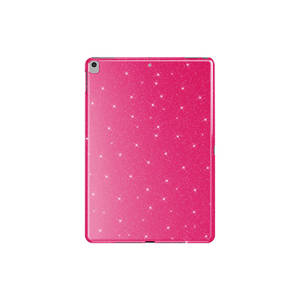 Étui de protection pour tablette iPad 10.2 2021 (9e génération) en TPU/cuir/PU, rose foncé scintillant - Product Image 1